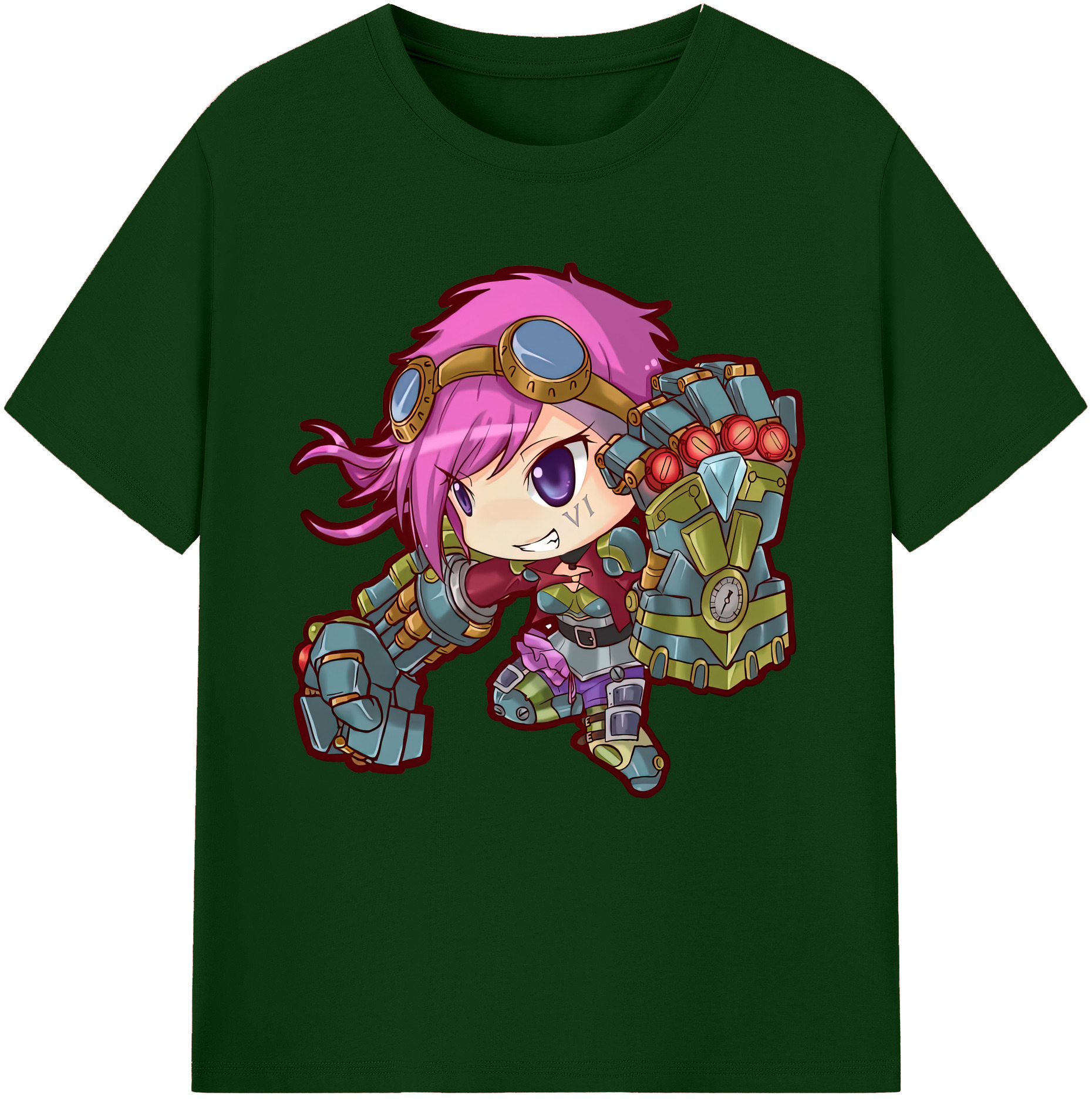 リーグ・オブ・レジェンド League of Legends LOL 綿100％半袖Tシャツ（フロントプリント）